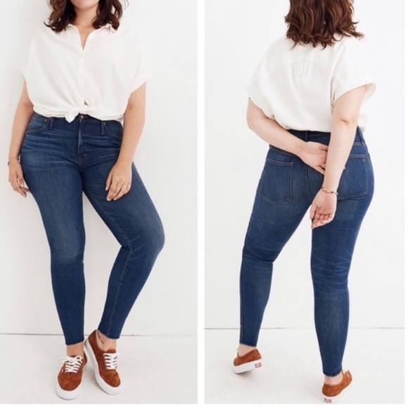 NWT MADEWELL 10" High Rise Skinny Jeans, Size 36/size 22 - Picture 1 of 9